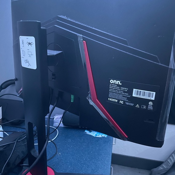 onn. 24" FHD 1080p 165hz 1ms FreeSync Gaming Monitor, includes 6ft DisplayPort - Picture 5 of 5